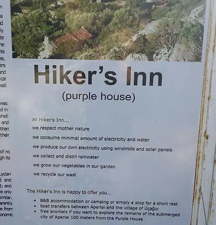 Konukevi Hiker's Inn-purple House Kaleüçağız